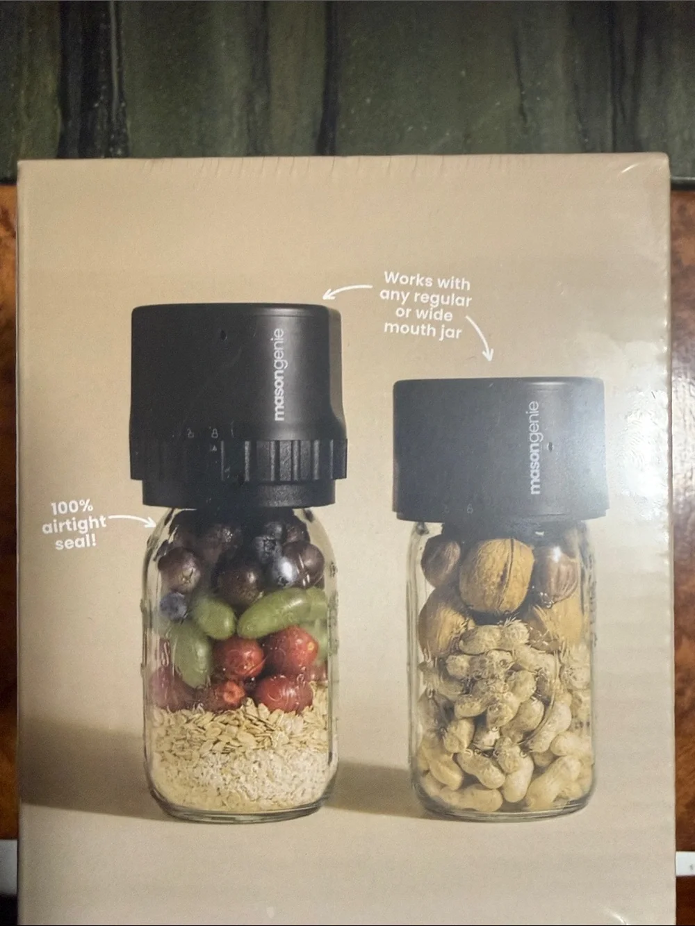 MasonGenie Black Mason Jar Sealer - MasonGenie